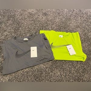 2 Nike cutoff shirts